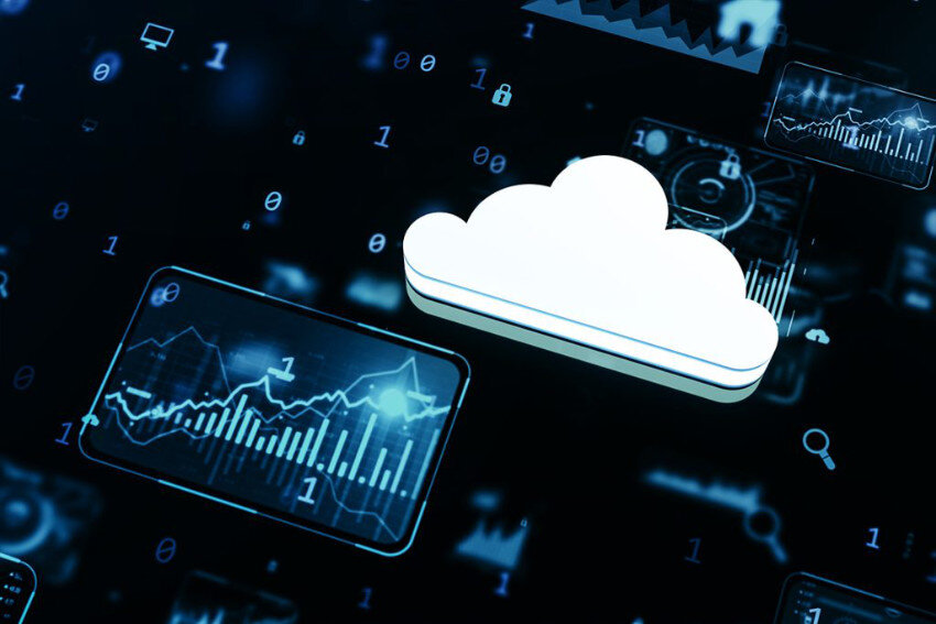 Abstract cloud it illustration